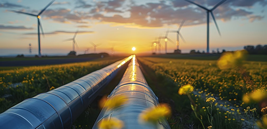 Schmuckbild - Fernwärmerohre, zur Seite ,,Kontakt"